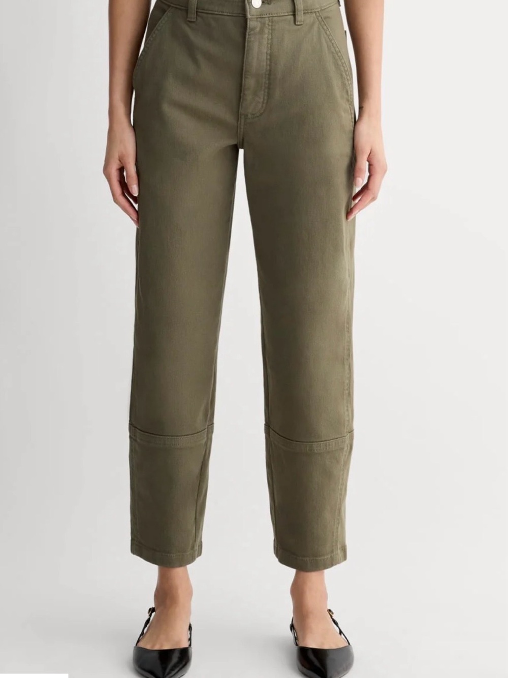 Everlane The Utility Barrel Pant Kalamata Olive Jeans
